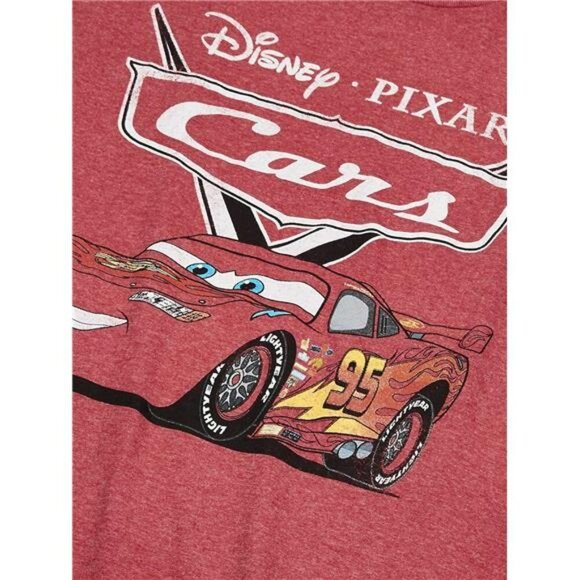 Mens Lightning McQueen T Shirt Cars Graphic Tee Short Sleeve Disney Pixar Top - Picture 3 of 5